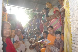 Devotees participating in the 3 day pooja festival